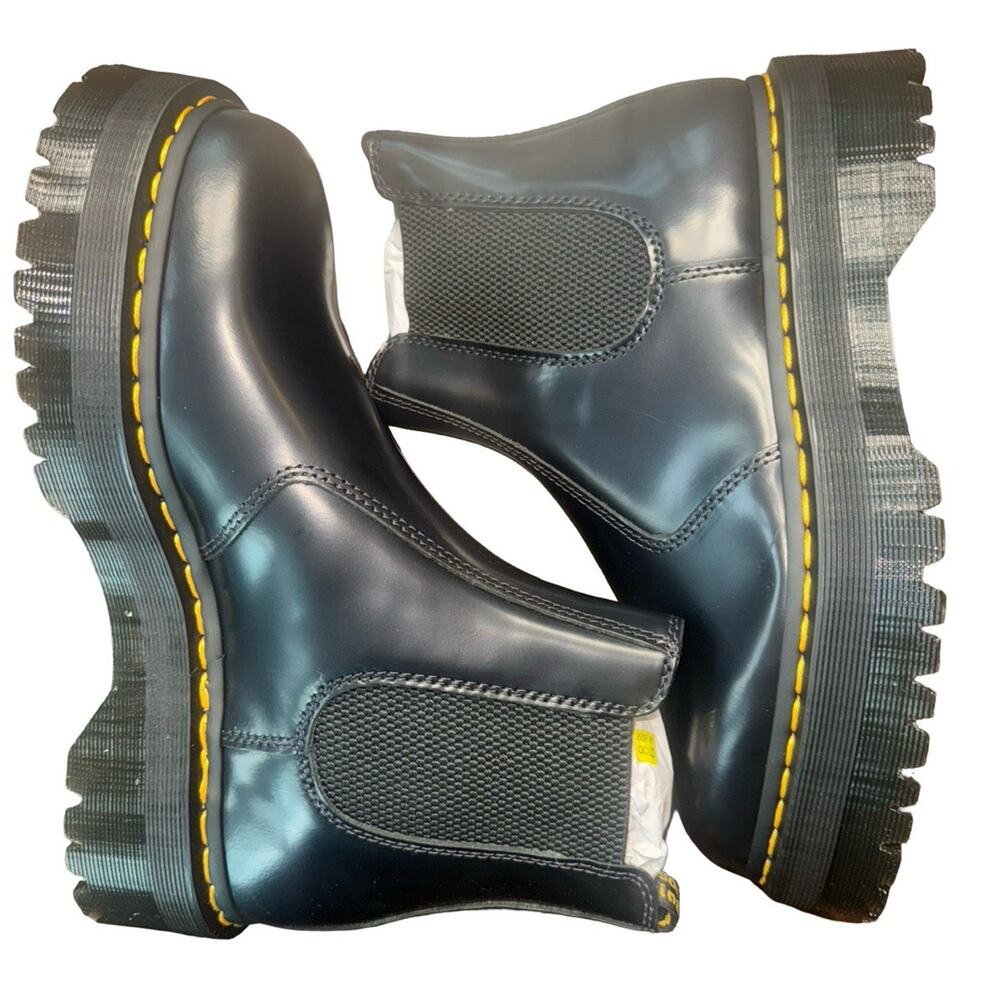 Dr. Martens 2976 Quad Chelsea Boots Black Leather NIB Men’s 10 Women’s 11 - Picture 9 of 13